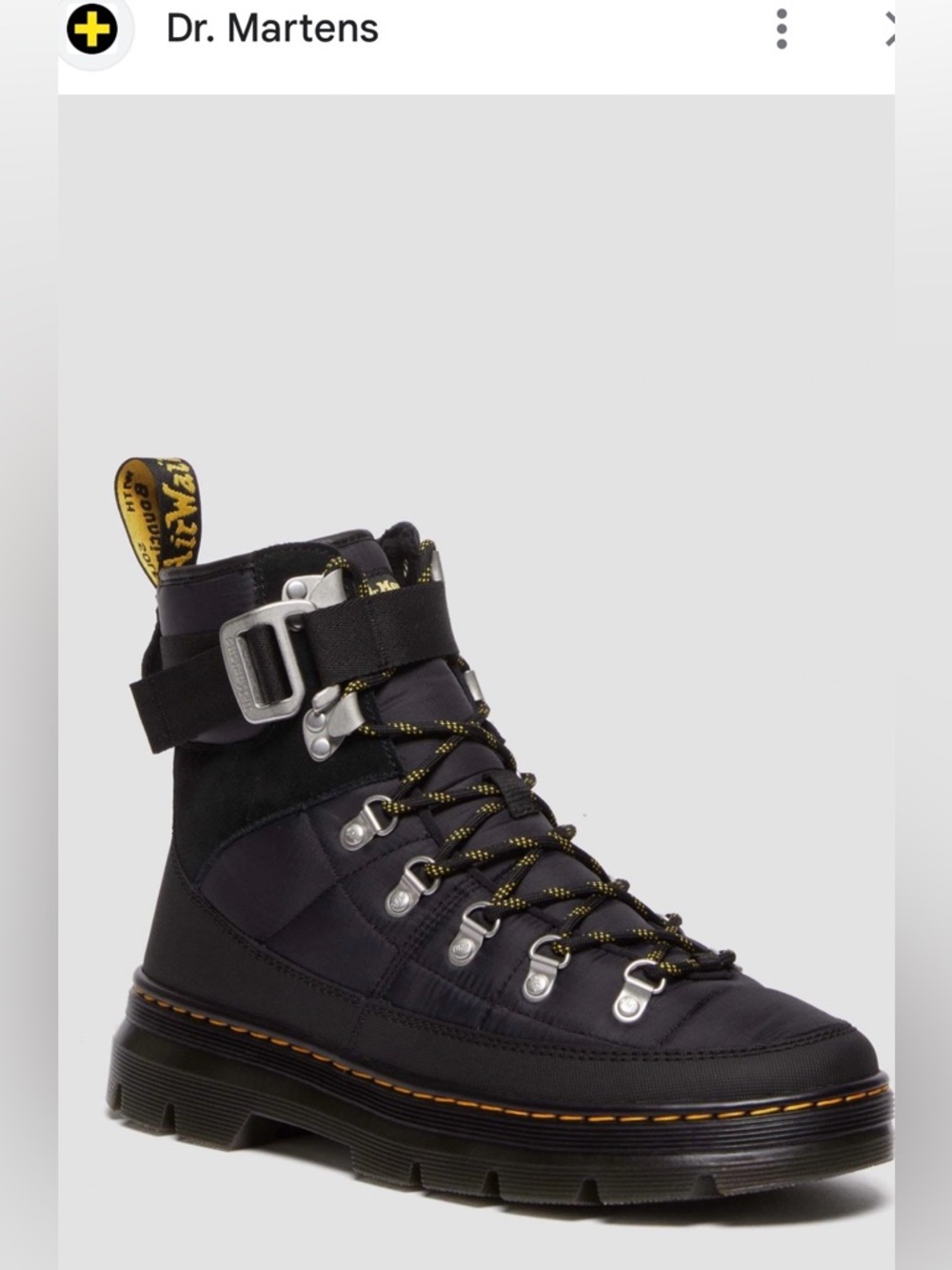 Dr. Martens COMBS TECH QUILTED
CASUAL BOOTS
COLOR: BLACK men size 13 new